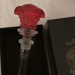 Versace x Rosenthal Red Bottle Stopper